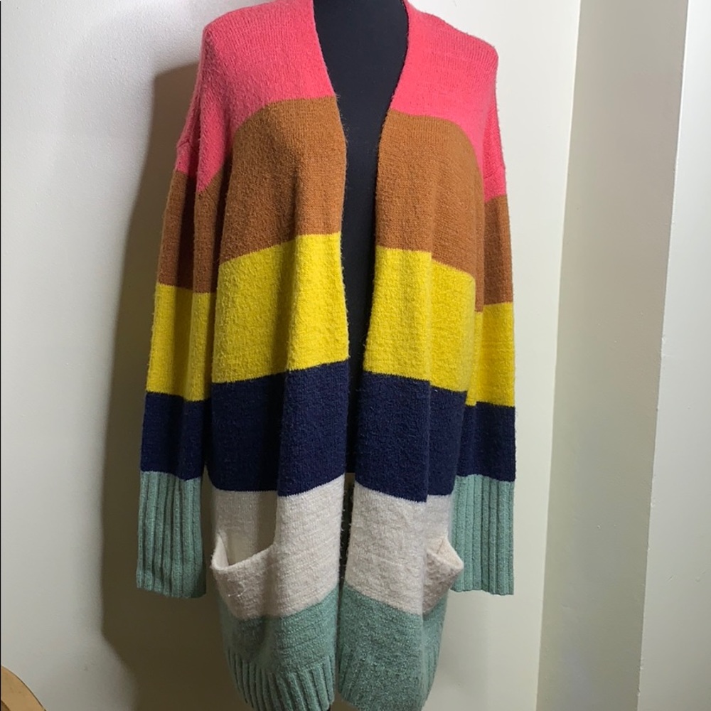 Caslon Multi stripe cardigan
